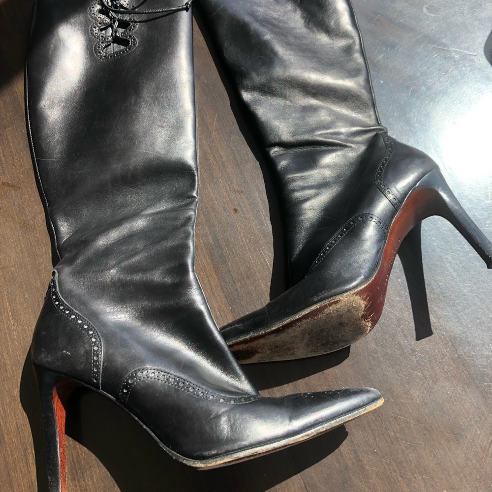Ralph Lauren Purple Label High Calf Boot